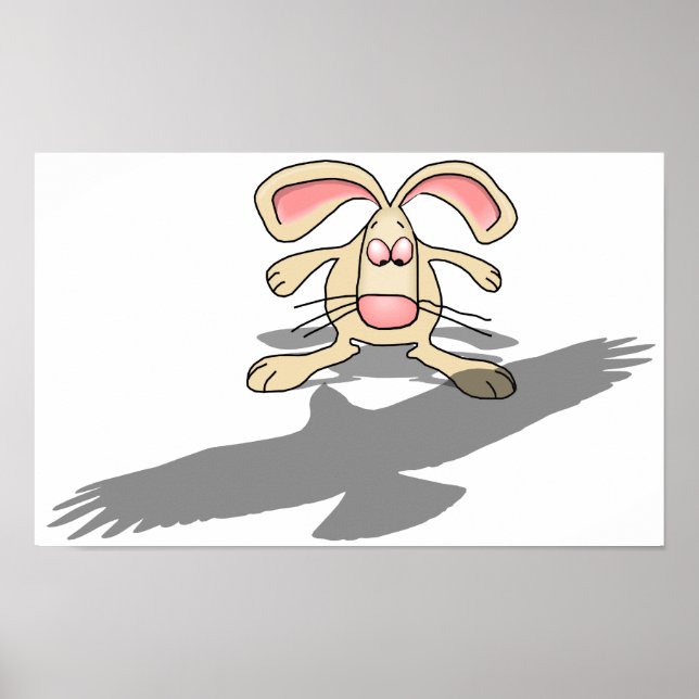 What the...? Rabbit Cartoon Poster (Front)
