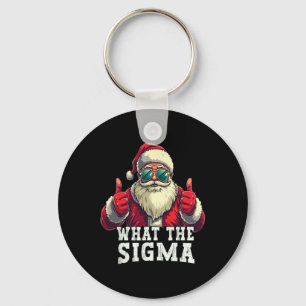 What The Sigma Santa Funny Christmas Meme Xmas Riz Keychain