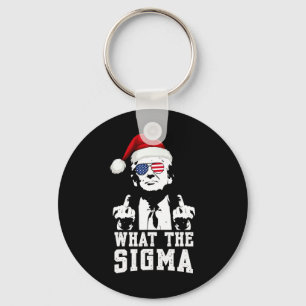 What The Sigma Trump Santa Funny Christmas Meme Xm Keychain