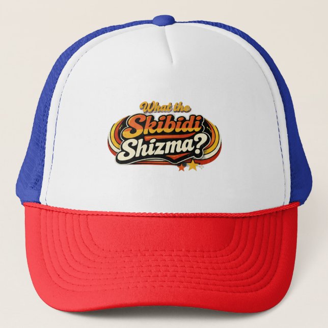 What the Skibidi Shizma? Retro Graphic Hat (Front)