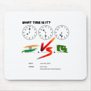 What Time Is India Vs Pakistan Cricket T20 New Yor Mouse Pad