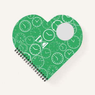 What time is it.b Green BG Notebook