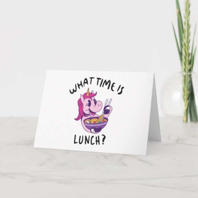 What time is lunch card (Front)