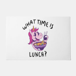 What time is lunch doormat
