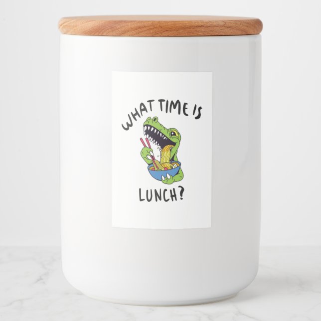 What time is lunch food label (Front)
