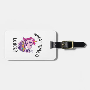 What time is lunch luggage tag