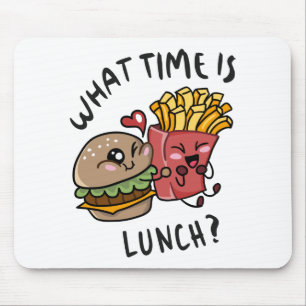 What time is lunch mouse pad