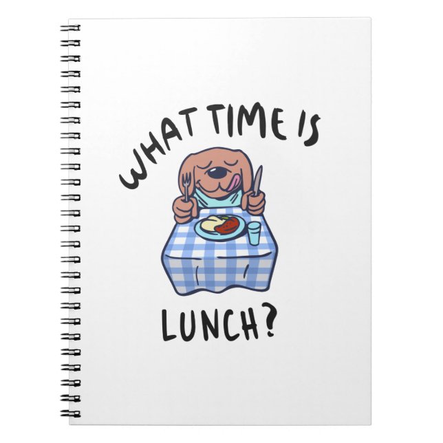 What time is lunch notebook (Front)