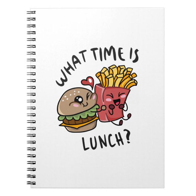 What time is lunch notebook (Front)