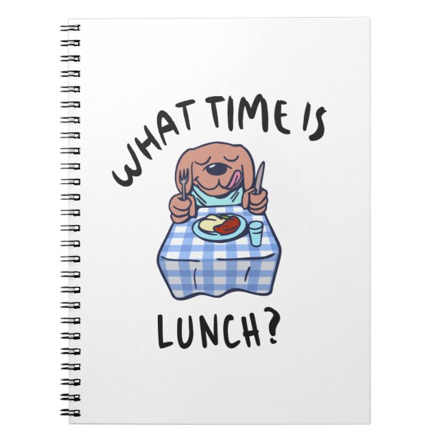 What time is lunch notebook (Front)