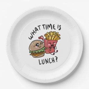 What time is lunch paper plate
