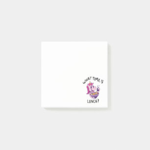 What time is lunch post-it notes