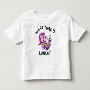 What time is lunch toddler t-shirt