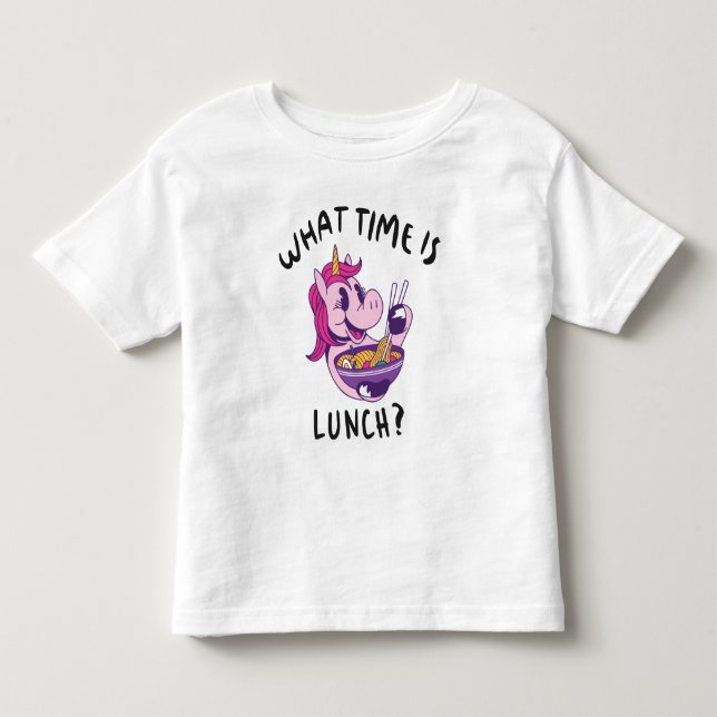 What time is lunch toddler t-shirt (Front)