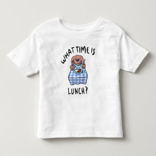 What time is lunch toddler t-shirt