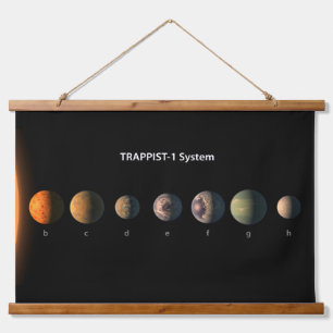 What Trappist-1's Seven Planets Might Look Like. Hanging Tapestry
