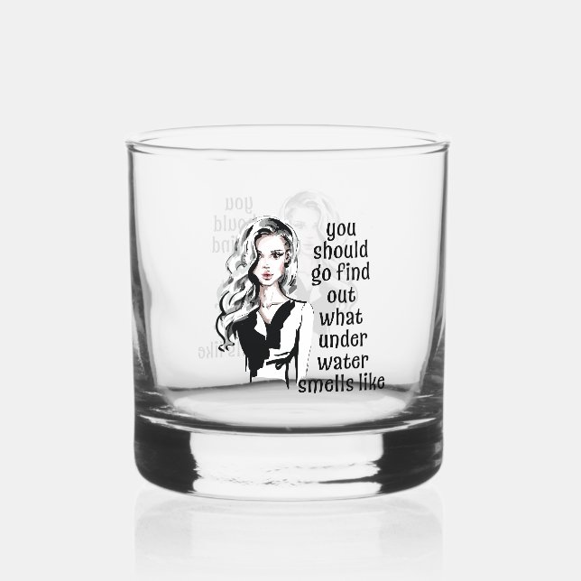 What Underwater Smells like Whiskey Glass (Front)