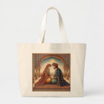 What We Have - Indian Miniature Painting Large Tote Bag<br><div class="desc">This tote bag comes from the Indian Miniature Painting called 'What We Have / Wat We Hebben', which was made exclusively for Bertie & Groves'. You can be rest assured that you wouldn't find a tote bag with this painting in any museum in Europe or India, and that it is...</div>