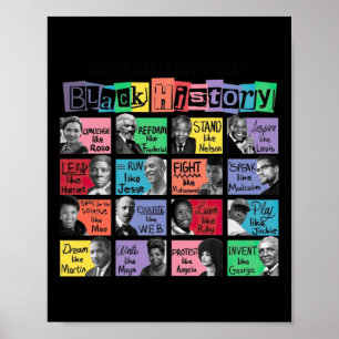 What We Learn From Black History Sticker  Poster