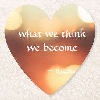 What We Think We Become - Buddha Paper Coaster