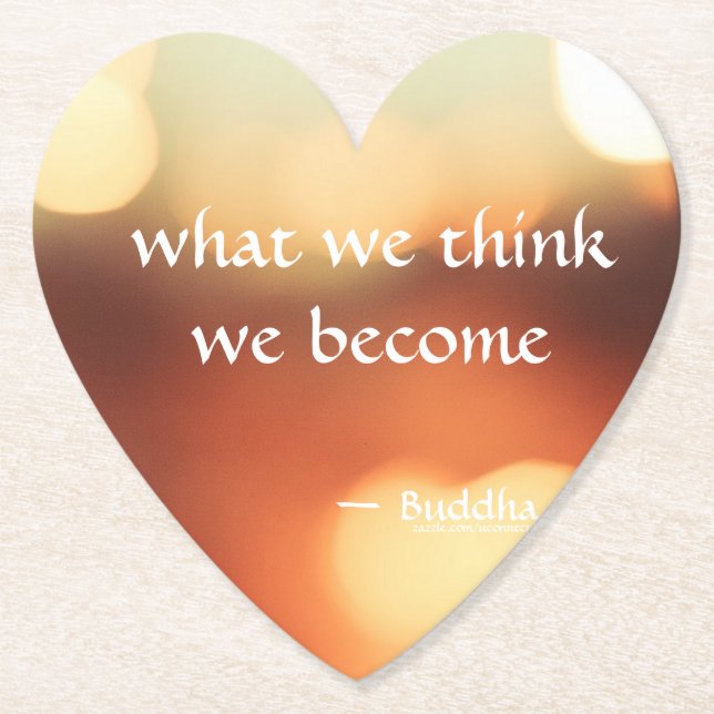 What We Think We Become - Buddha Paper Coaster (Front)