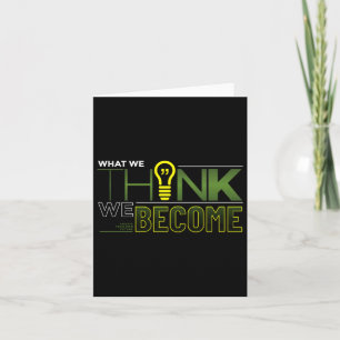 What We Think We Become Sticker Card