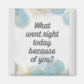 What went right today journal magnet
