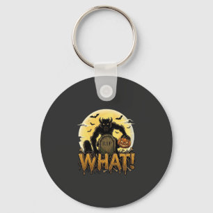 What Werewolf Pumpkin Tombstone Full Moon Keychain