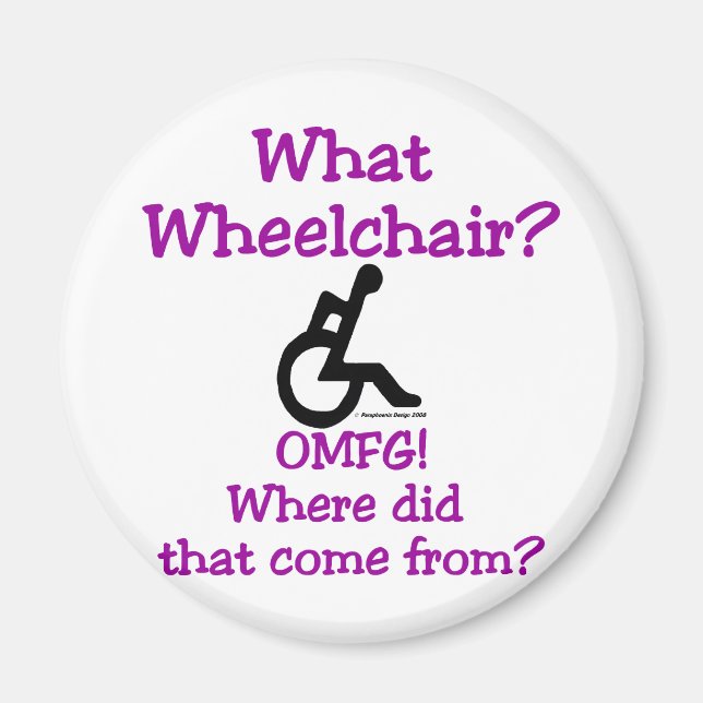 What Wheelchair Magnet (Front)