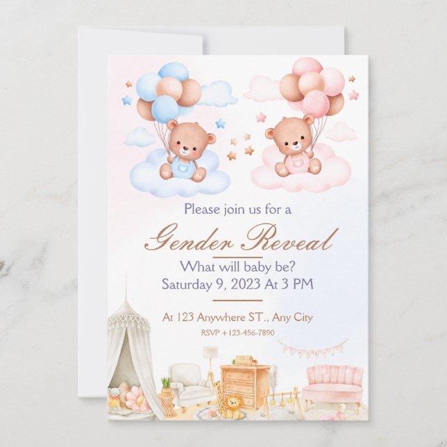 What will baby be? invitation (Front)
