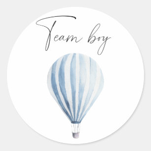 What will baby be team boy  classic round sticker