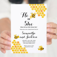 What will baby bee Gender Reveal Shower