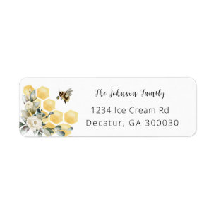 What will baby bee return address label. 