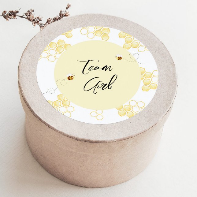 What will baby bee team girl classic round sticker (Creator Uploaded)