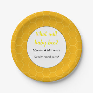 What will baby gender reveal party  paper plate