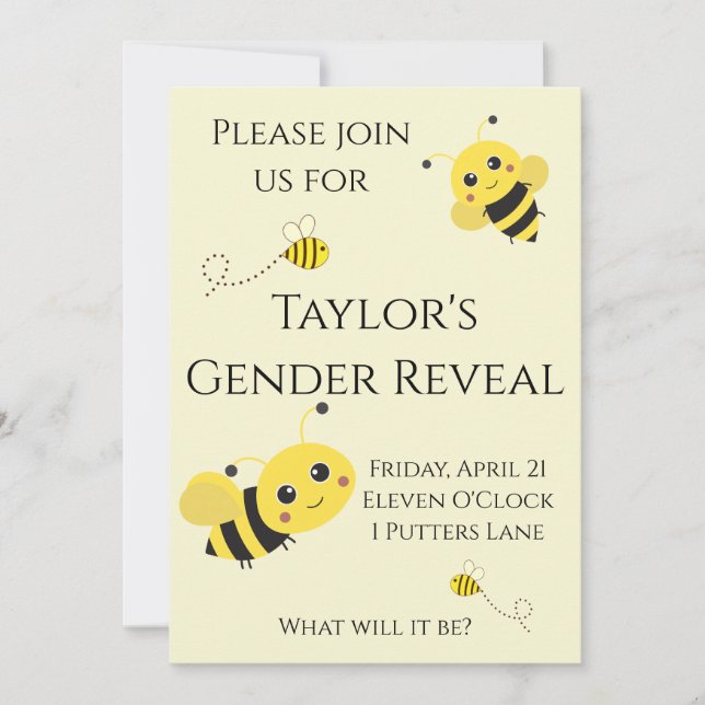 What Will It Be?  Invitation (Front)