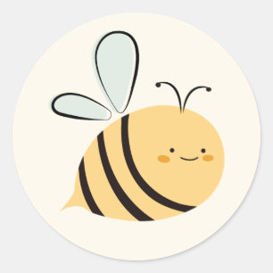 What Will It Bee Gender Reveal Cute Baby Shower Classic Round Sticker