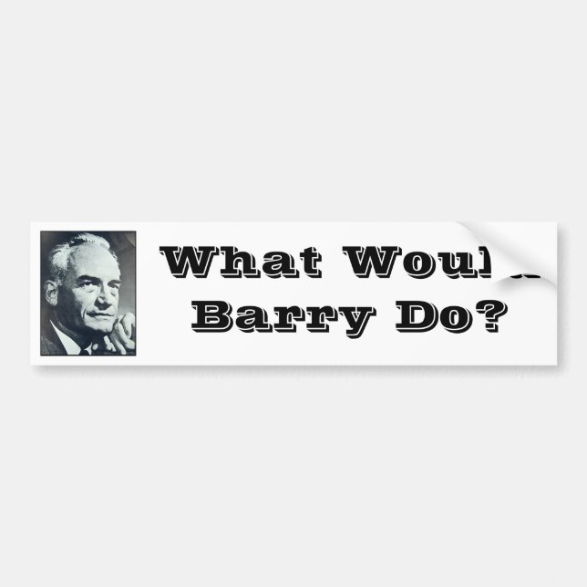 What Would Barry Do? Bumper Sticker (Front)
