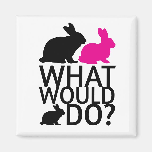 What would bunny do? magnet (Front)