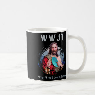 What Would Jesus Throw' Funny Disc Golf T Shirt Me Coffee Mug