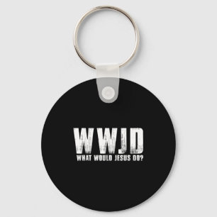 What Would Jesus Wwjd Christian Scripture Design Keychain
