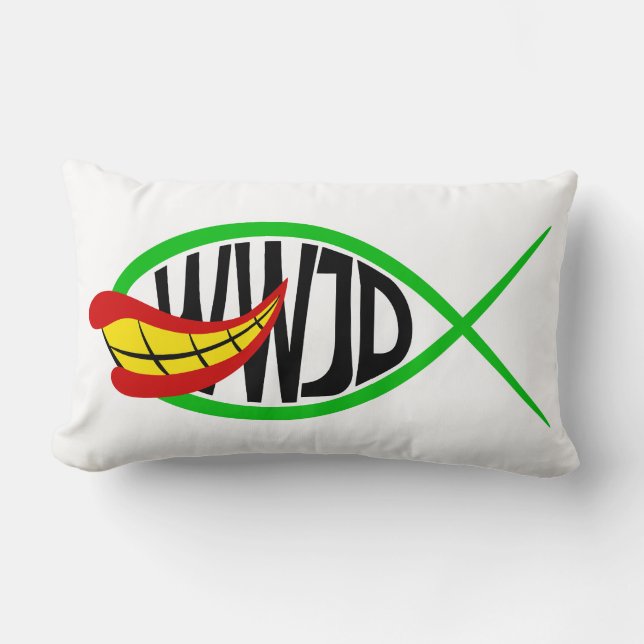 What Would Joker Do? Lumbar Pillow (Front)