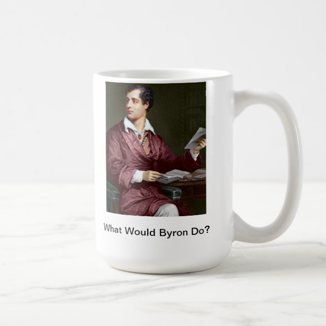 What Would Lord Byron Do? WWBD Coffee Mug (Right)