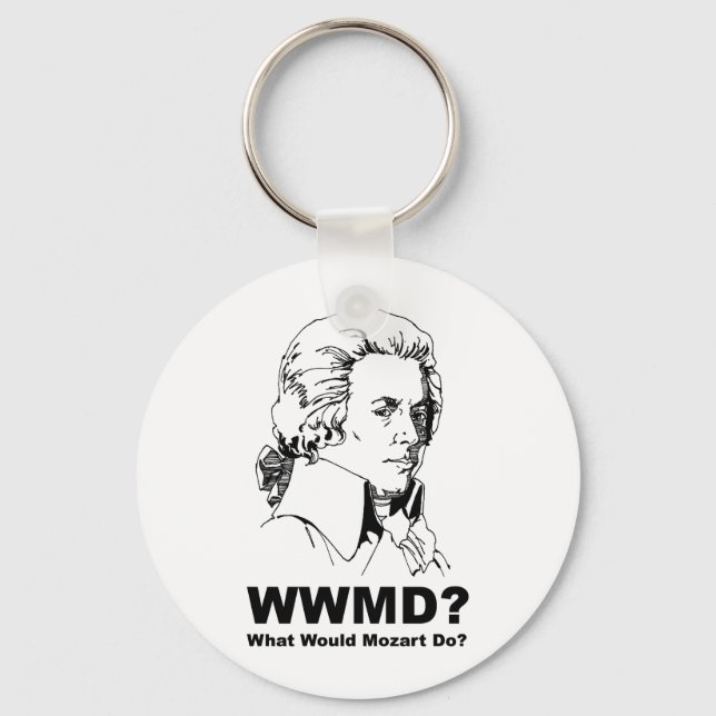 What Would Mozart Do Keychain (Front)