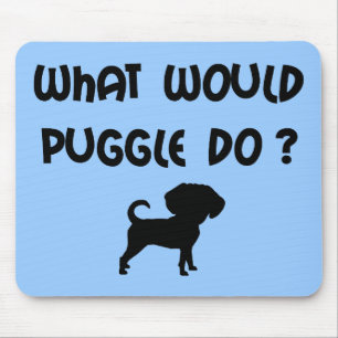 What Would Puggle Do? Mouse Pad