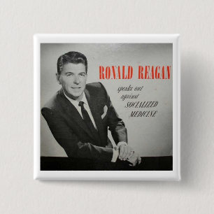 What would Reagan do? 2 Inch Square Button