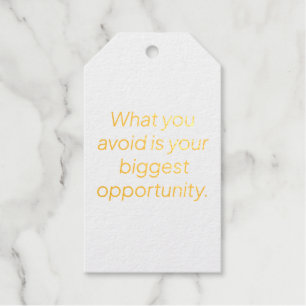 What You Avoid Foil Gift Tag