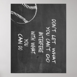 What You Can Do Baseball Motivational Poster