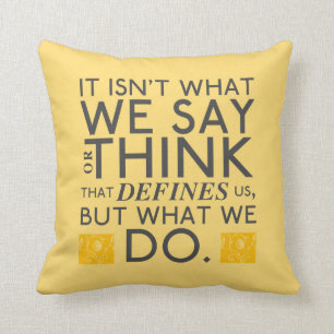 What You Do Defines You - Jane Austen Throw Pillow