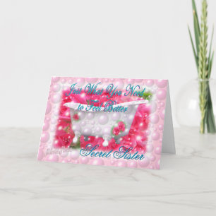 What you need Secret Sister-customize Card